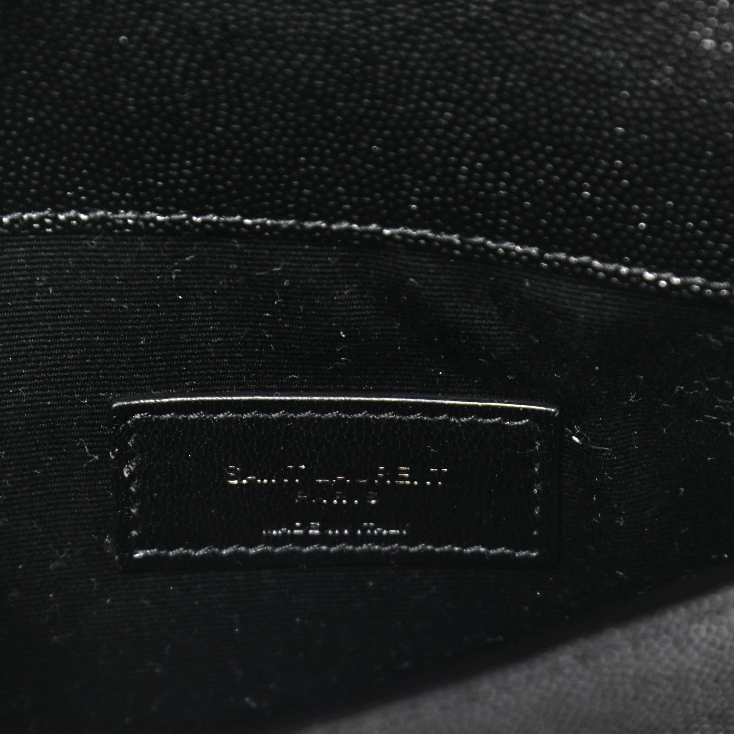 Saint Laurent Grain De Poudre Uptown Pouch Black 6 of 9
