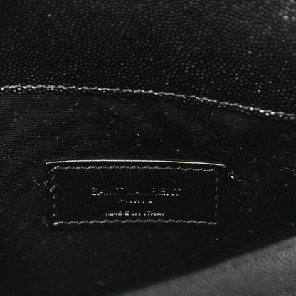 Saint Laurent Grain De Poudre Uptown Pouch Black 6 of 9