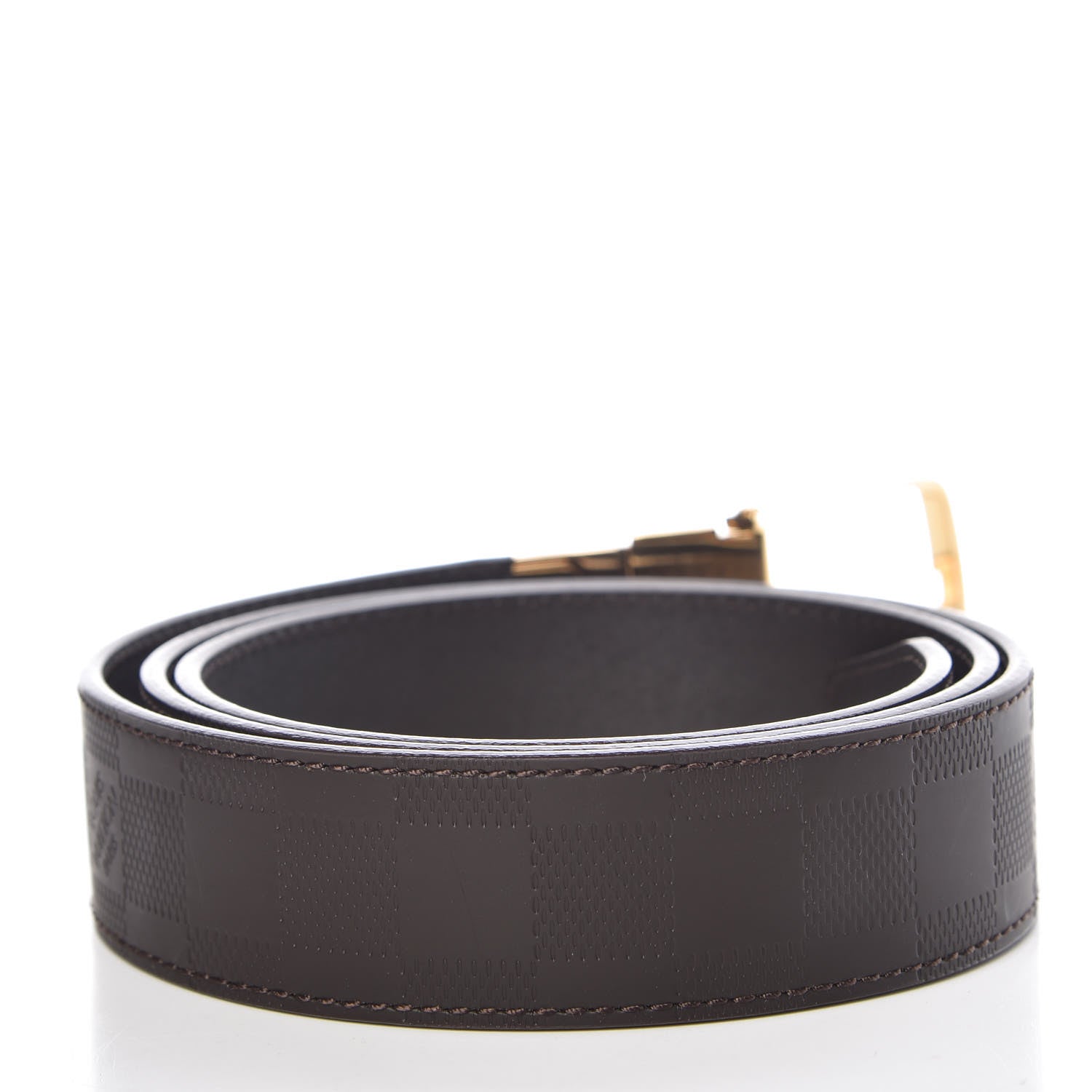 Louis Vuitton Damier Infini Calfskin Boston 30mm Reversible Belt 95 38 Moka 3 of 7