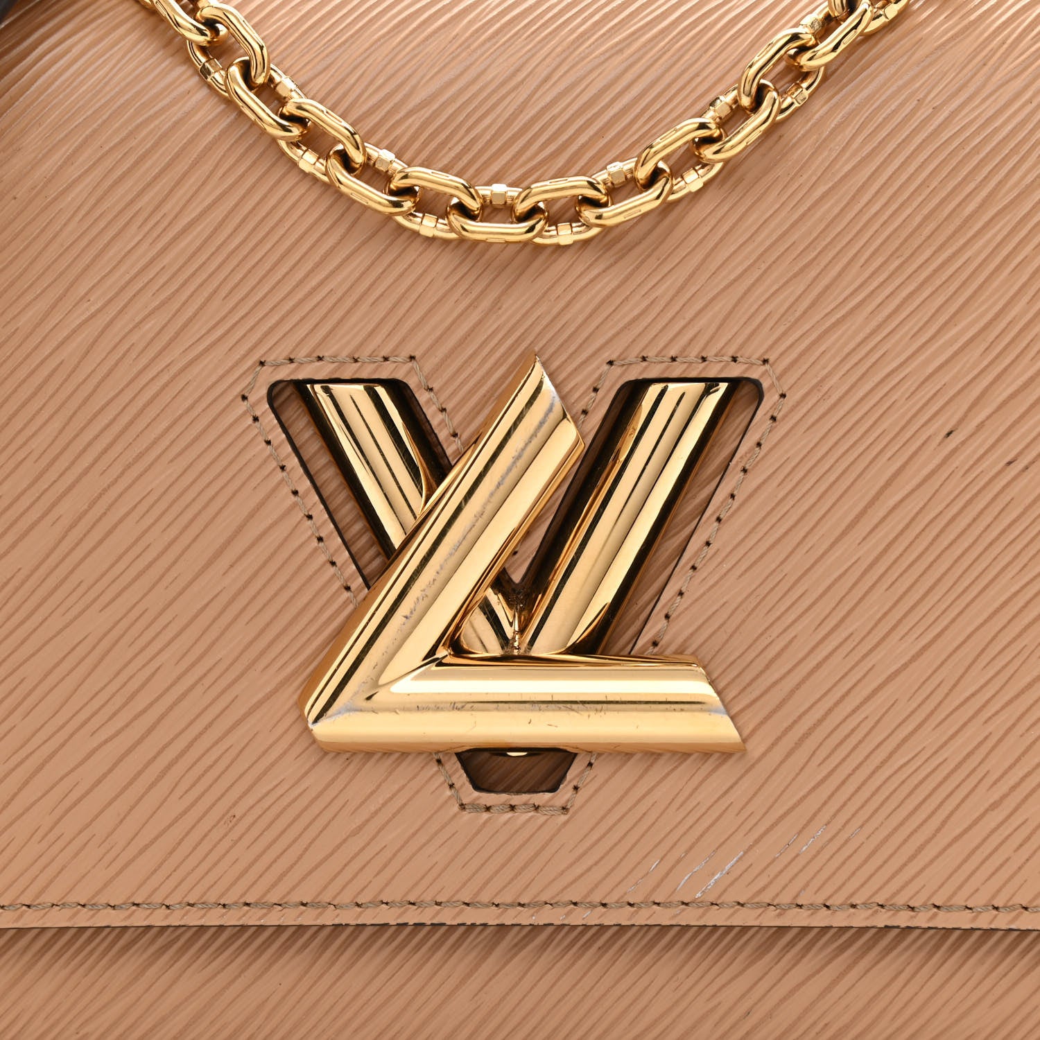 Louis Vuitton Epi Twist Shoulder Bag MM Camel 8 of 11