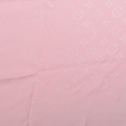 Louis Vuitton Silk Wool Monogram Shine Shawl Pink 5 of 5