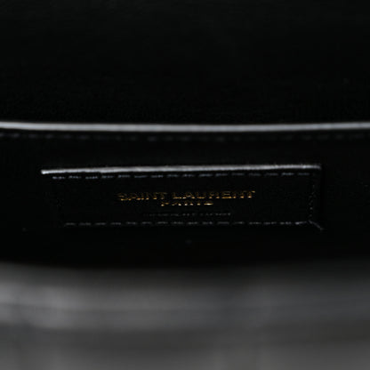 Saint Laurent Lambskin Matelasse Monogram Large Vicky Chain Bag Black 7 of 10