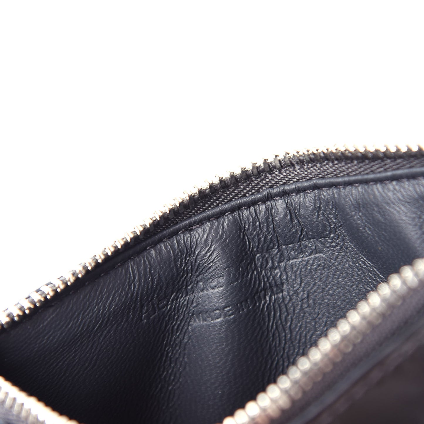 Calfskin Crocodile Embossed Card Holder Wallet Grey