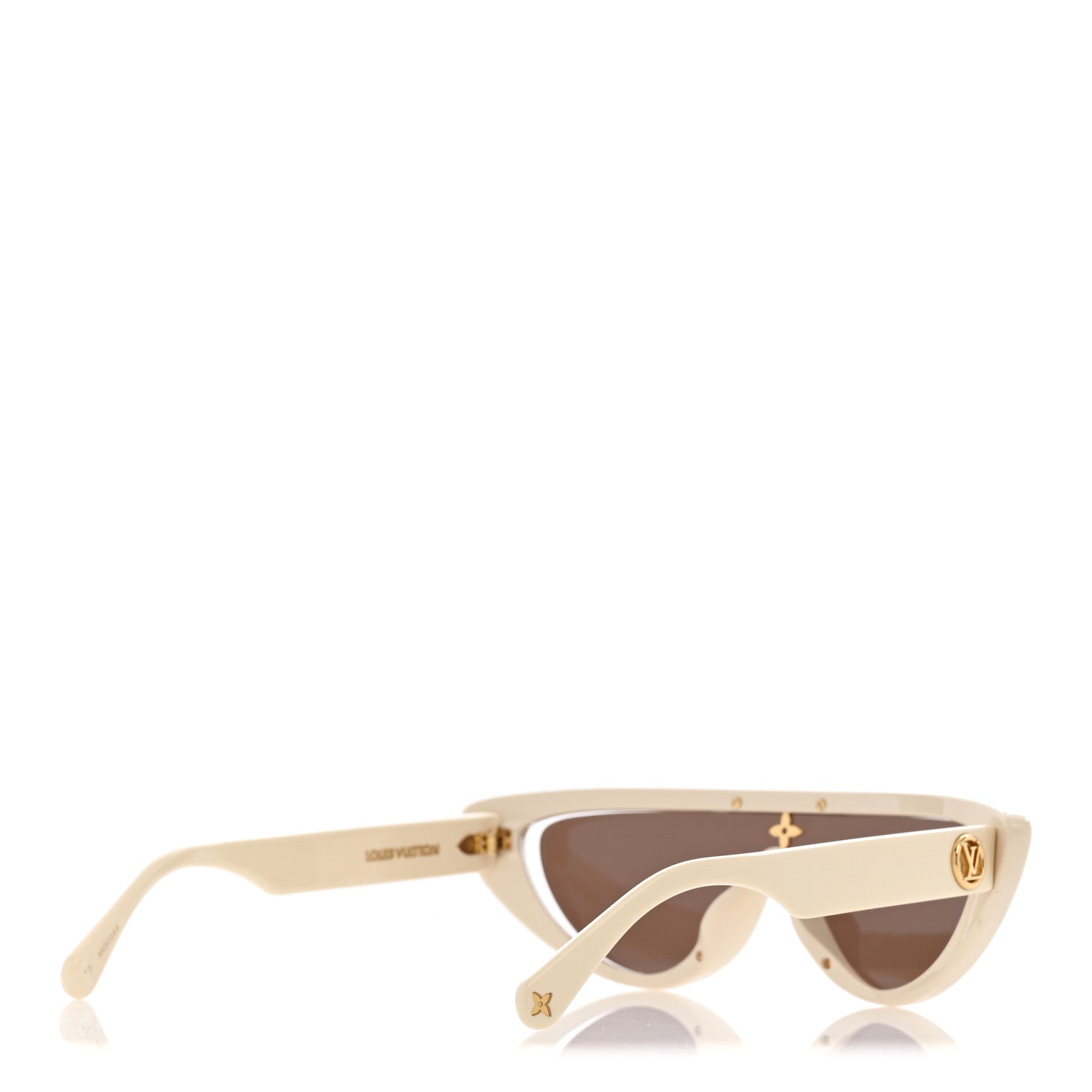 Louis Vuitton Acetate Split Cat Eye Sunglasses Z2218U White 4 of 7