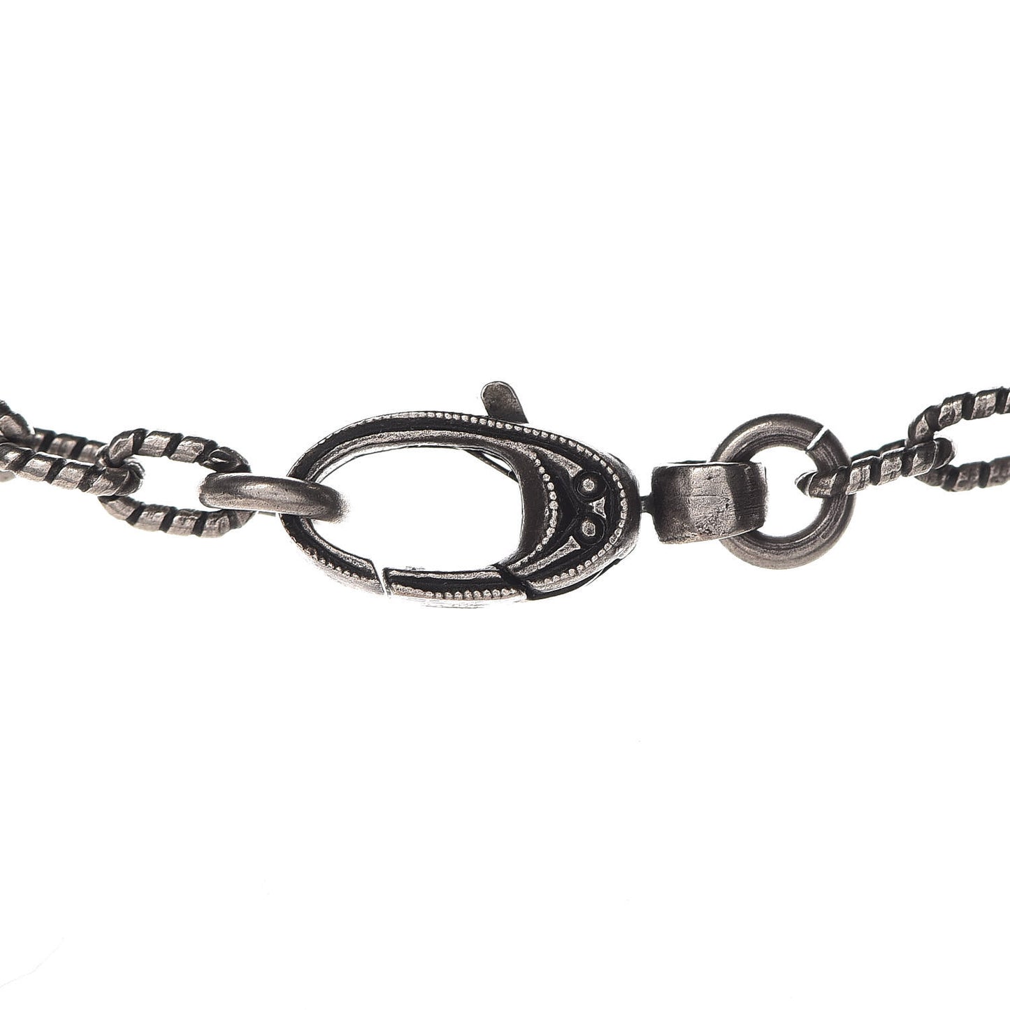 Mens G Cube Cross Necklace Silver