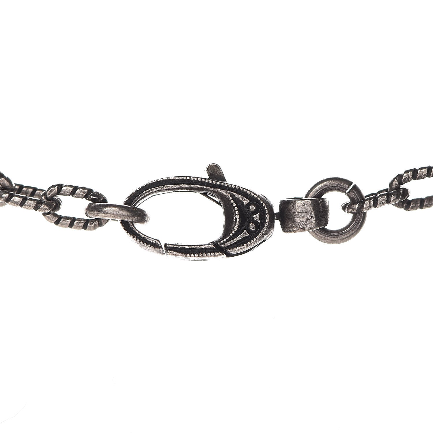 Gucci Mens G Cube Cross Necklace Silver 5 of 7