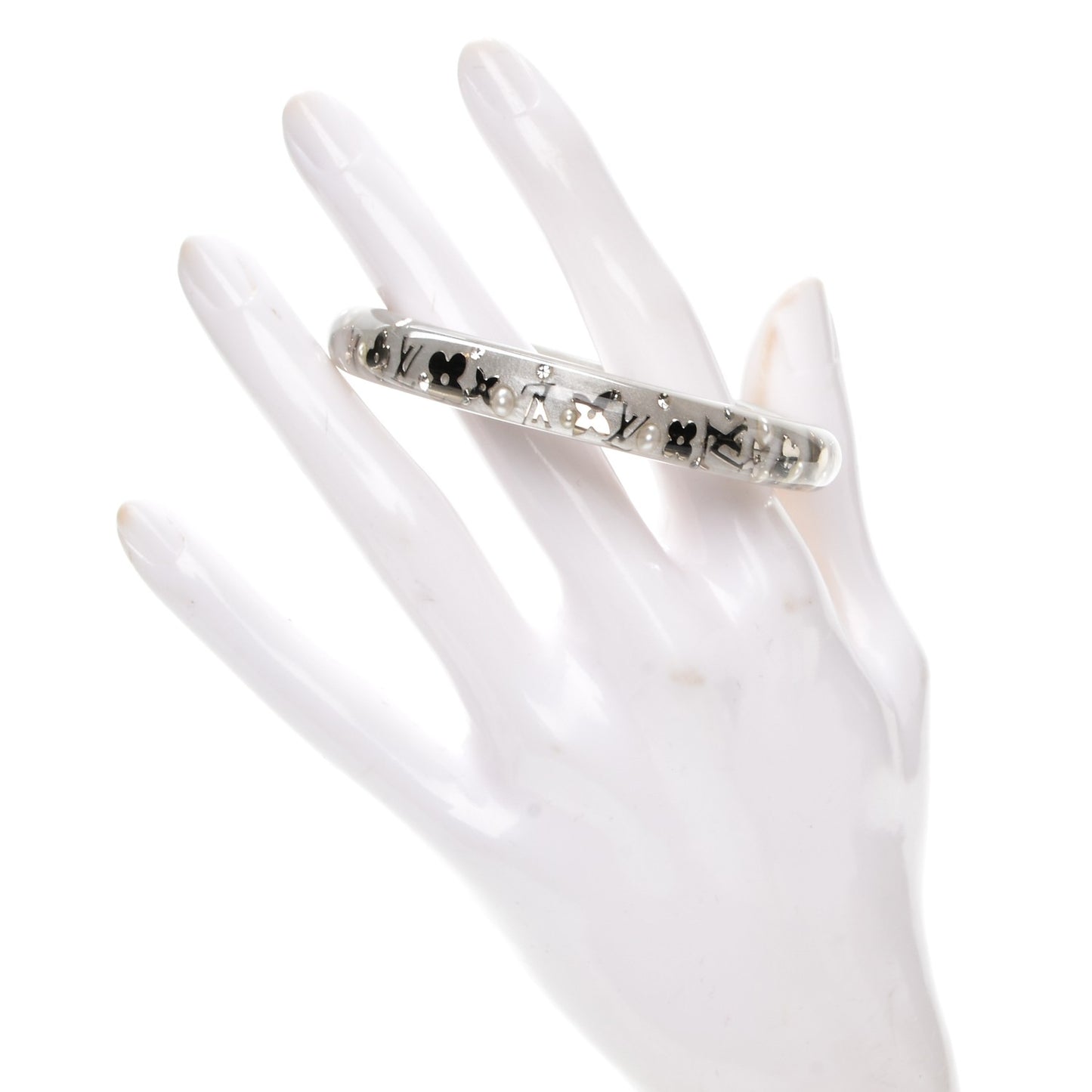 Resin Swarovski Medium Inclusion Bracelet PM Grey
