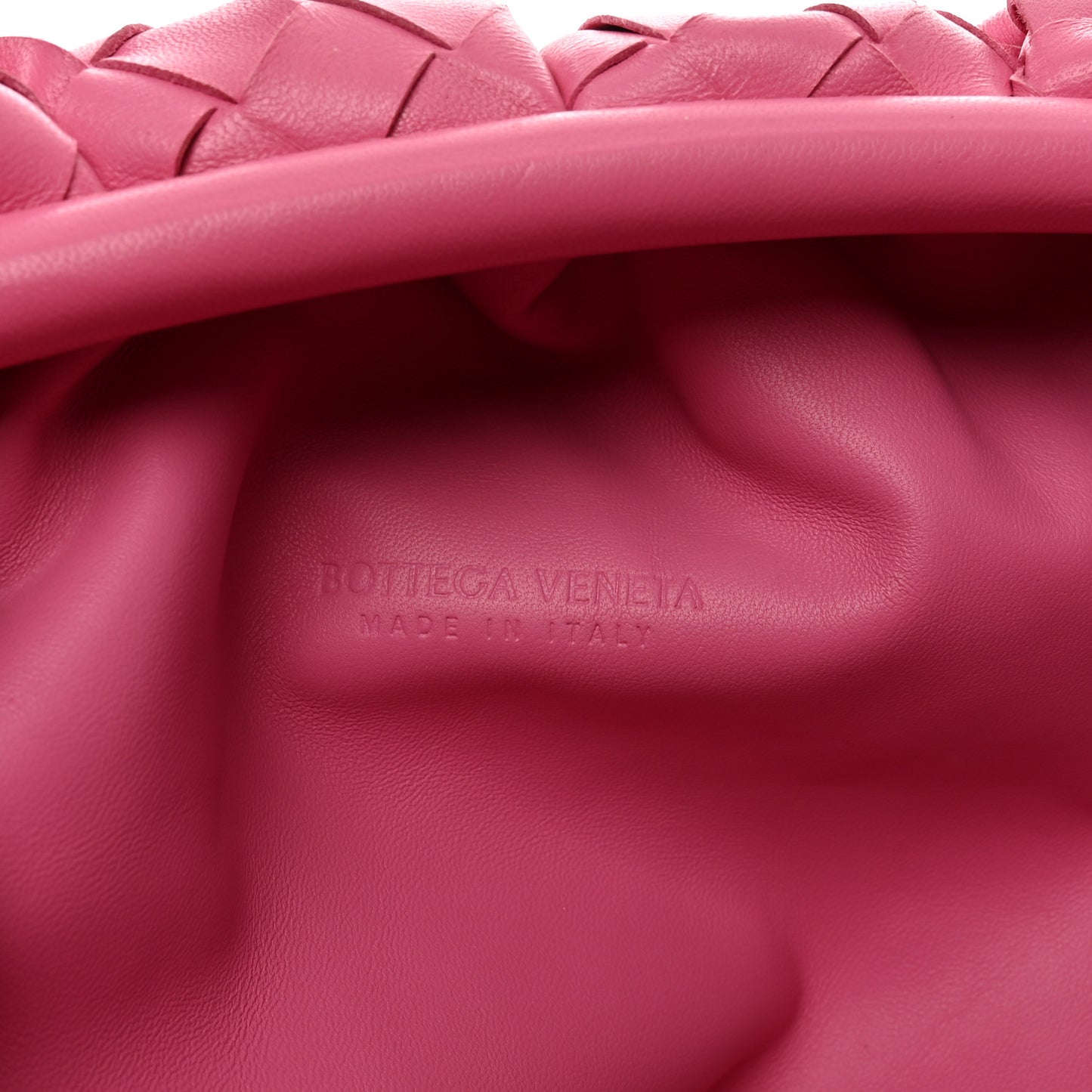 Nappa Maxi Intrecciato The Pouch Oversized Clutch Pink