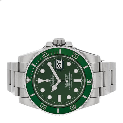 Rolex Stainless Steel 40mm Oyster Perpetual Submariner Date Hulk Watch Green 116610LV 2 of 4