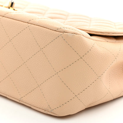 Chanel Caviar Quilted Jumbo Single Flap Beige 10 of 10