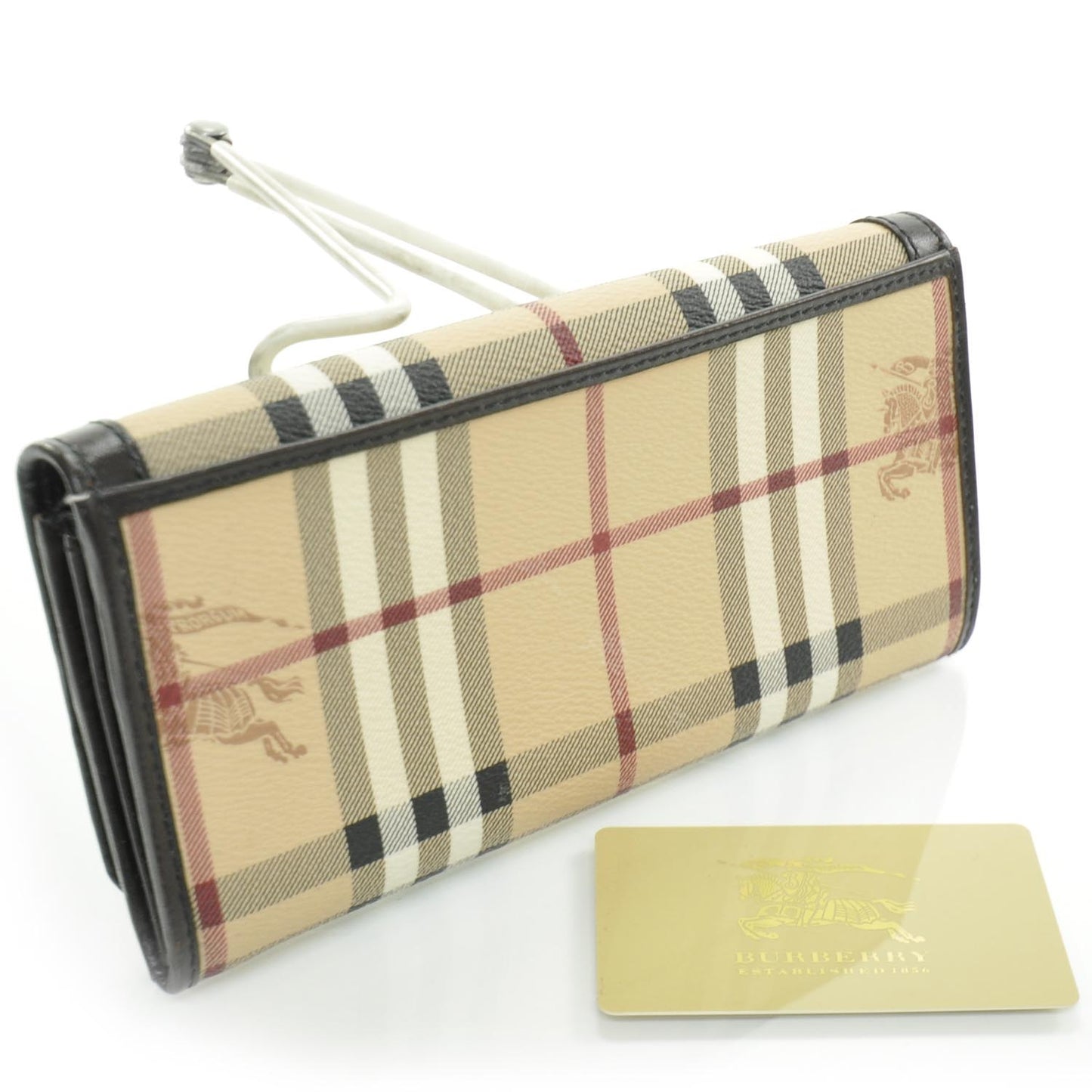 Haymarket Check Continental Wallet Brown