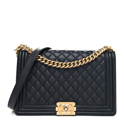 Chanel Calfskin Quilted New Medium Boy Flap Black 1 of 10