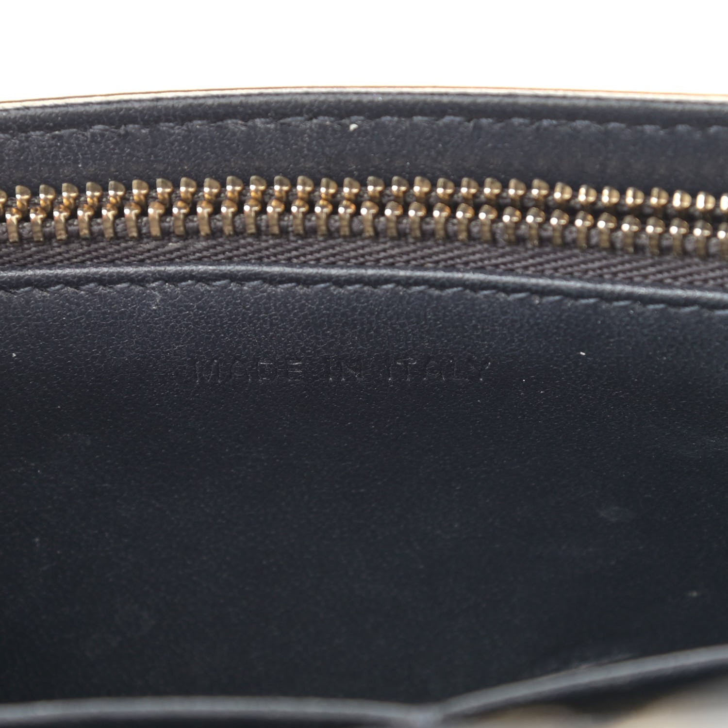 Christian Dior Metallic Patent Micro-Cannage Diorama Wallet on Chain Pouch Gold 7 of 12
