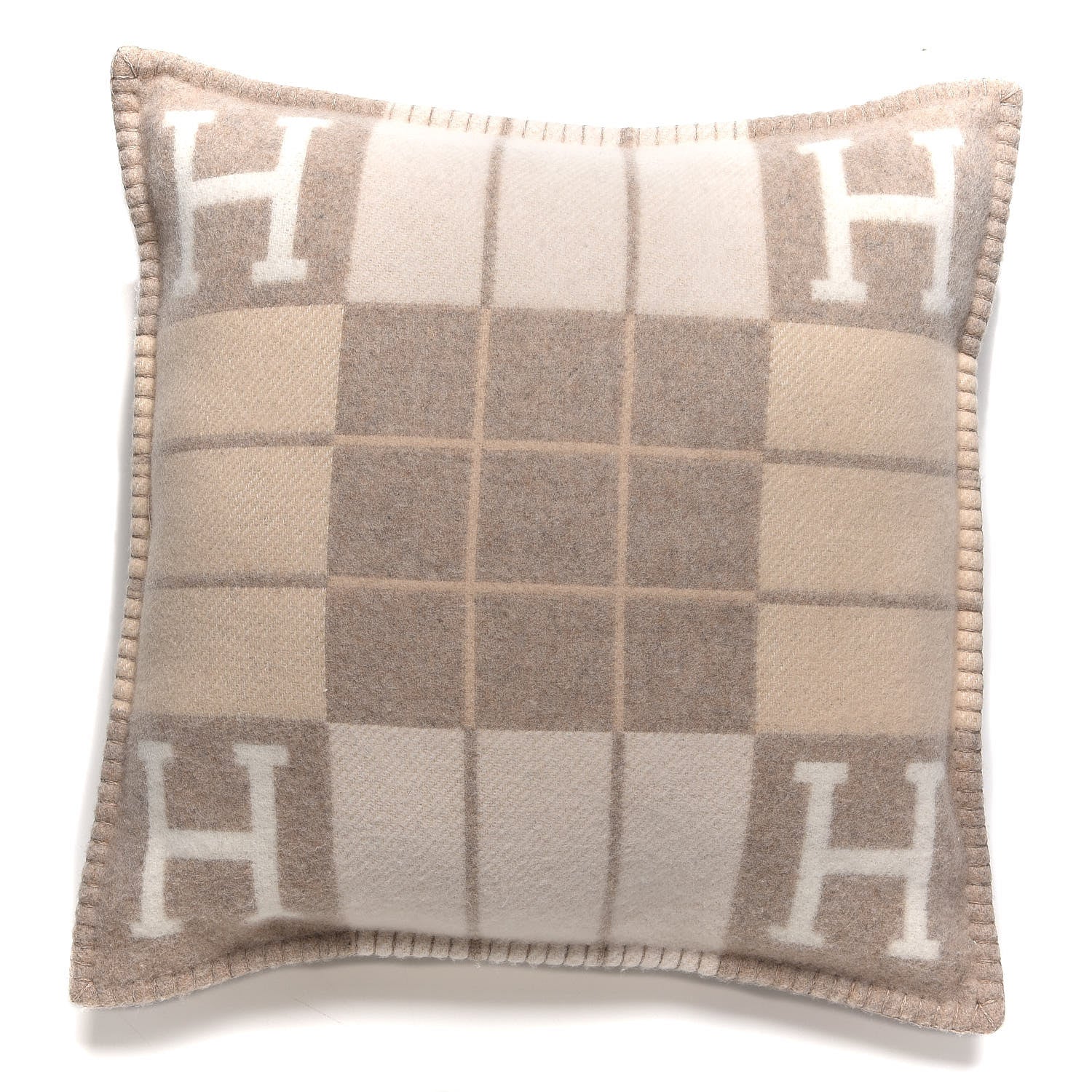 Hermes Wool Cashmere Avalon III Pillow PM Coco Camomille 1 of 5