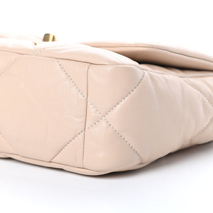 Chanel Lambskin Quilted Medium Chanel 19 Flap Beige 10 of 10