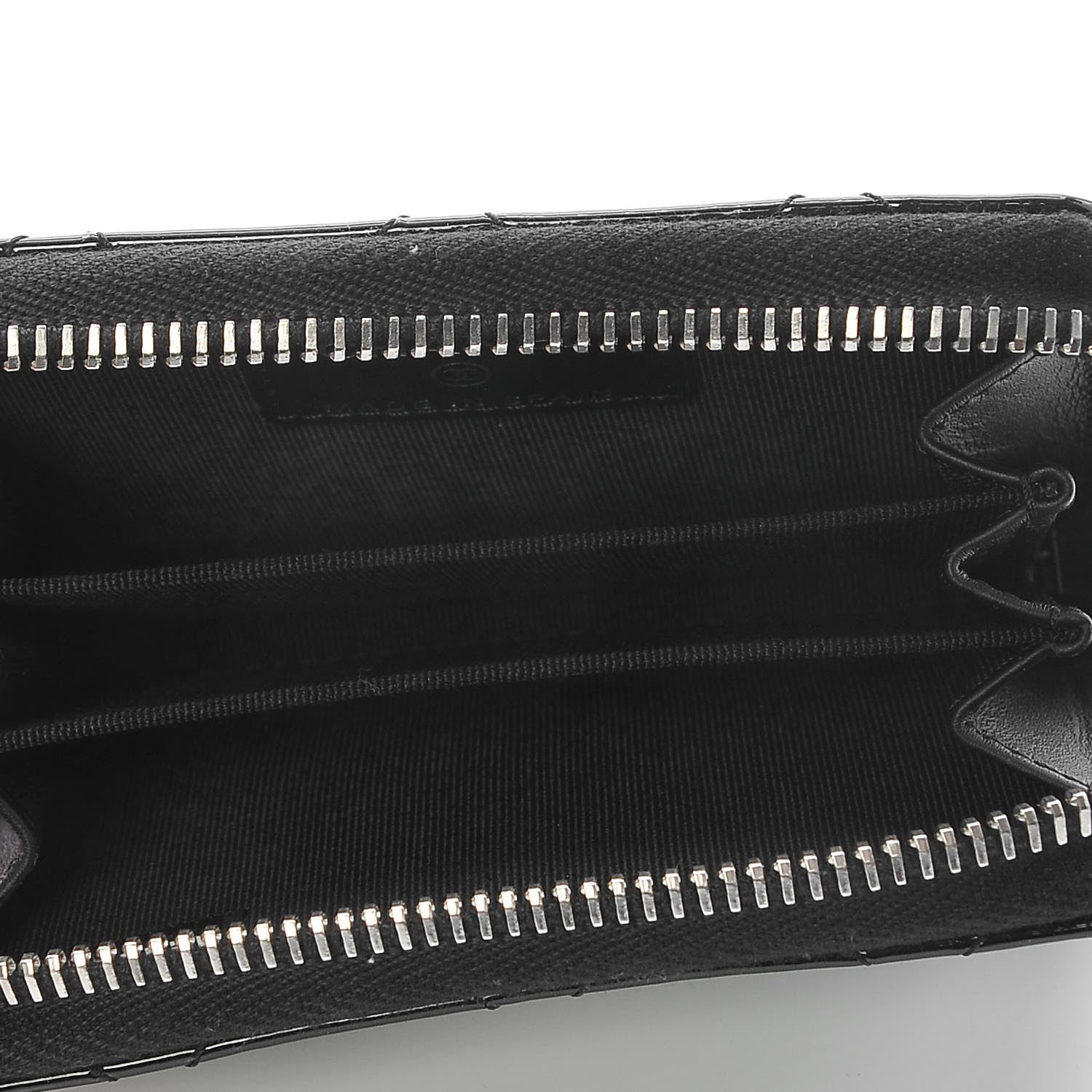 Chanel Patent Calfskin Quilted Zip Coin Purse Black 5 of 8