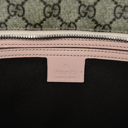 Gucci GG Supreme Monogram Medium Zippered Shopping Tote Pink 6 of 7