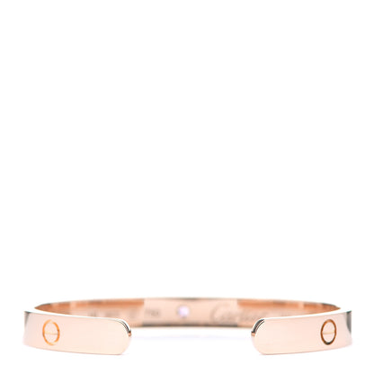 Cartier 18K Pink Gold Pink Sapphire LOVE Cuff Bracelet 16 2 of 3