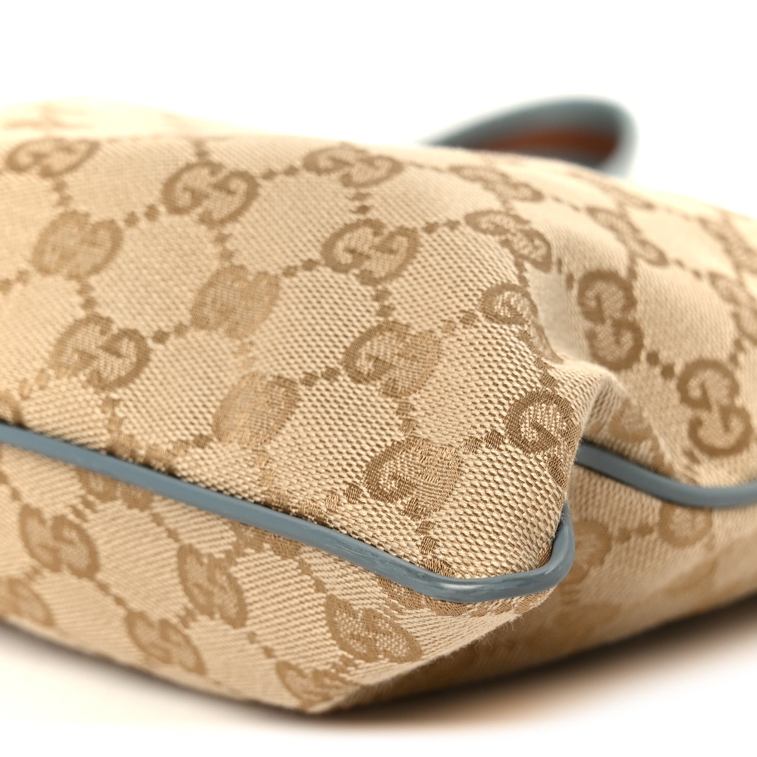Gucci Monogram Web Small Flat Messenger Bag Blue 11 of 11