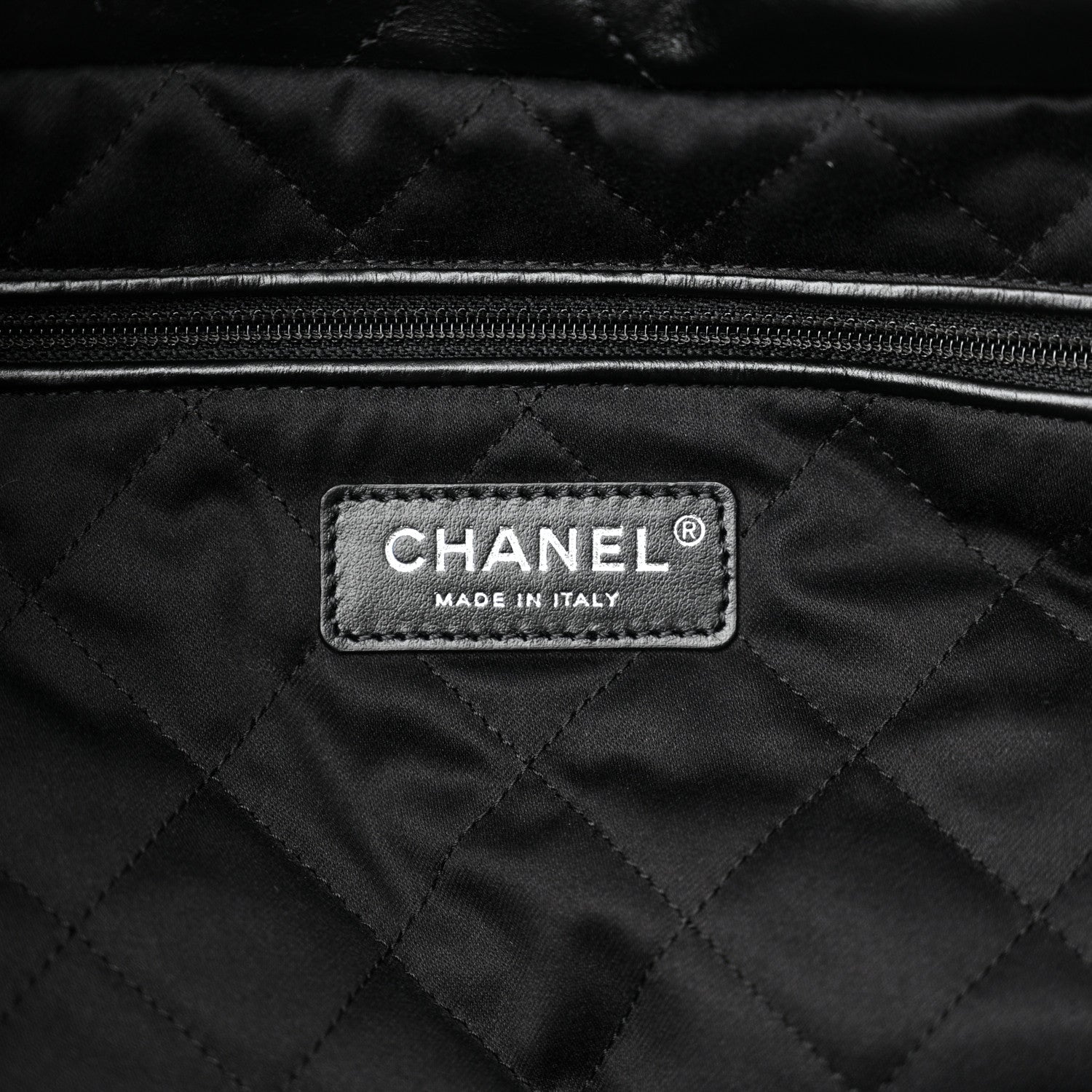 Chanel Shiny Calfskin Quilted Large Chanel 22 Black 7 of 12