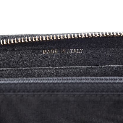 Chanel Caviar Quilted Small Filigree Zip Around Wallet Black 7 of 9