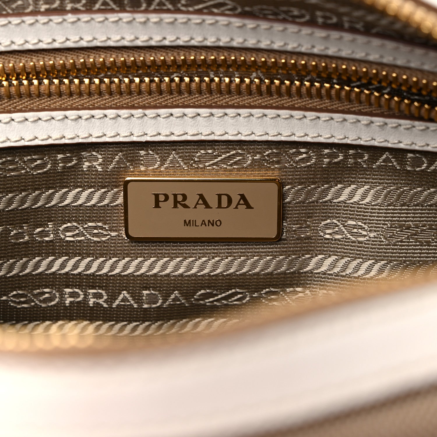Prada Jacquard Logo Camera Bag Corda Talco 6 of 10