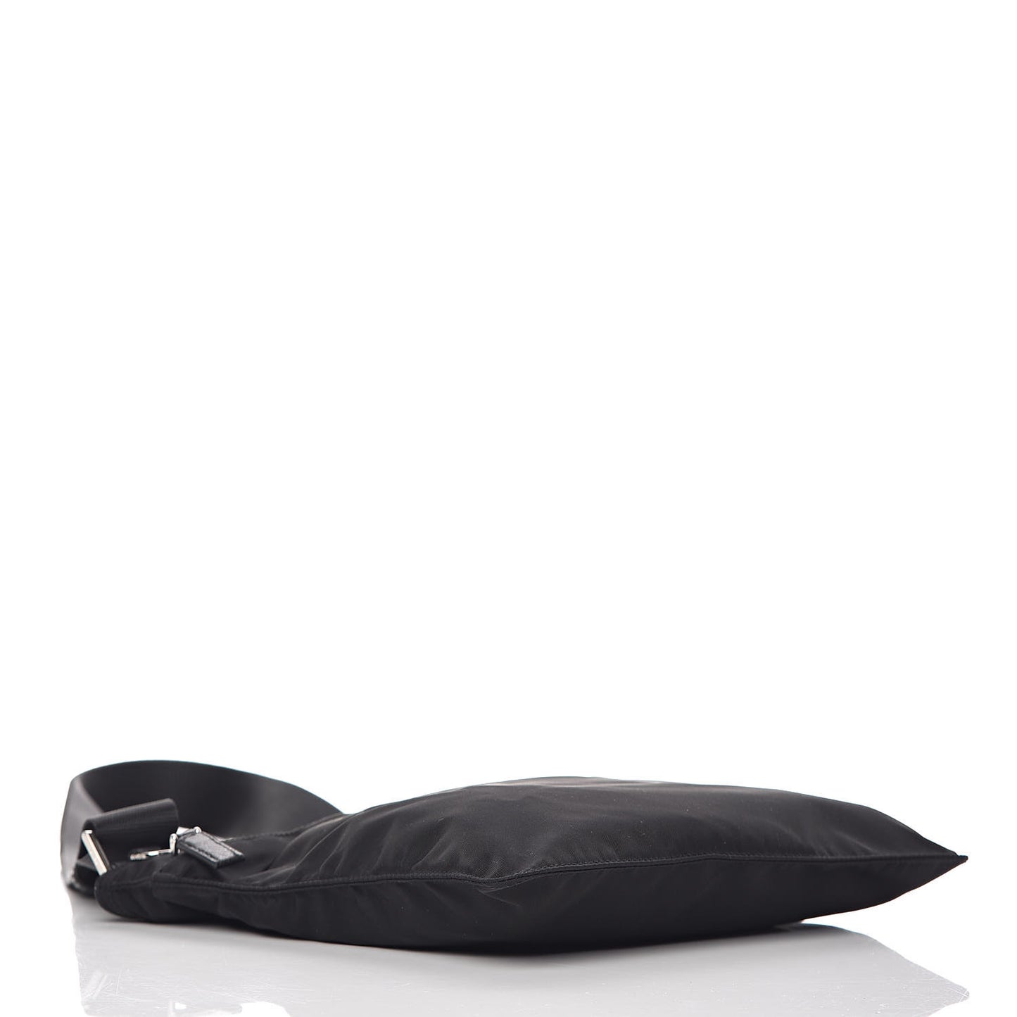 Nylon Vela Flat Messenger Bag Black