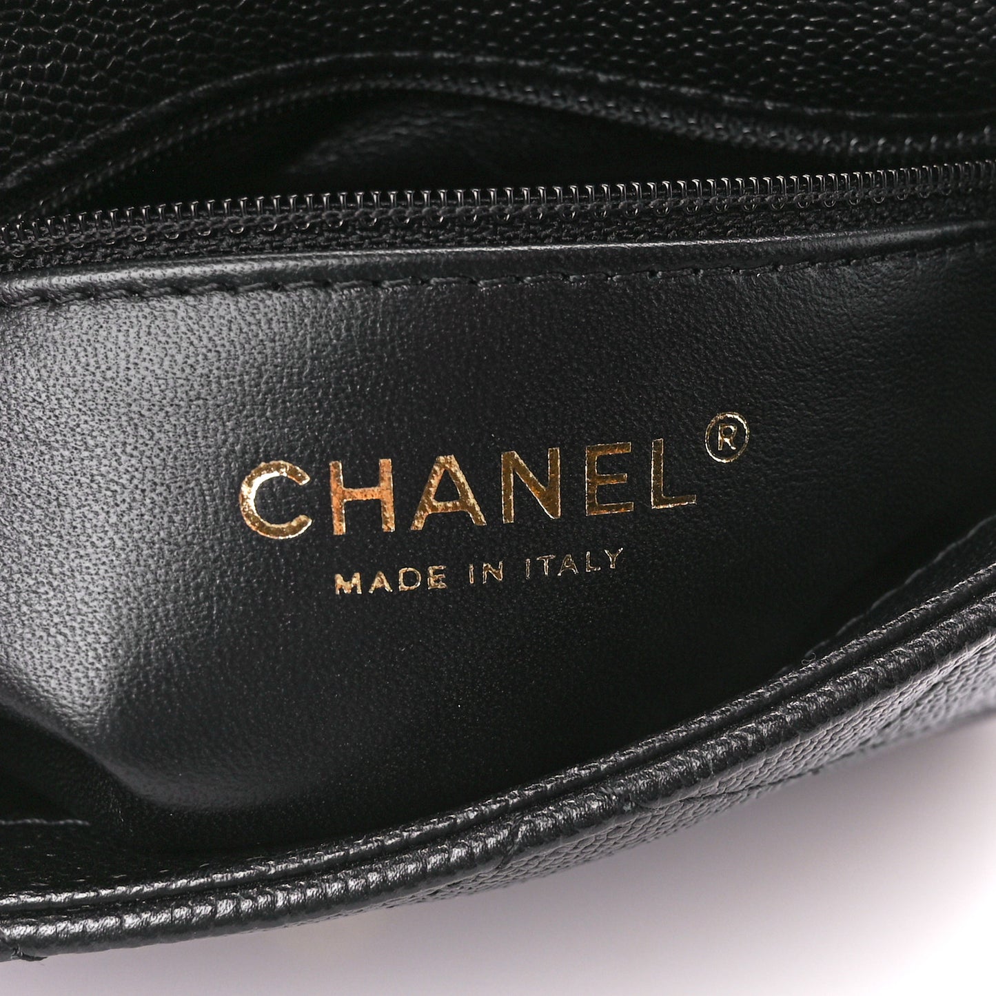 Caviar Quilted Mini Sweetheart Flap Black