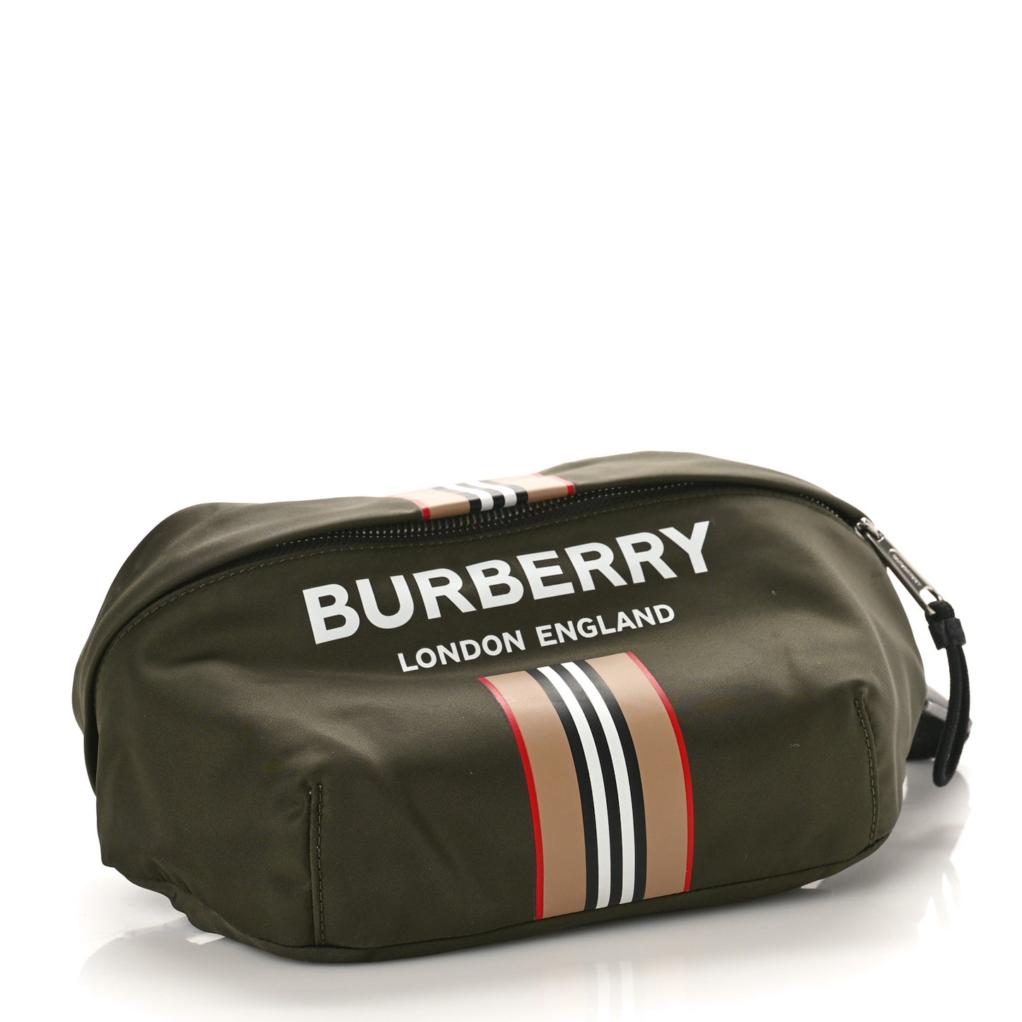 Nylon Icon Stripe Medium Sonny Bum Bag Dark Olive Green