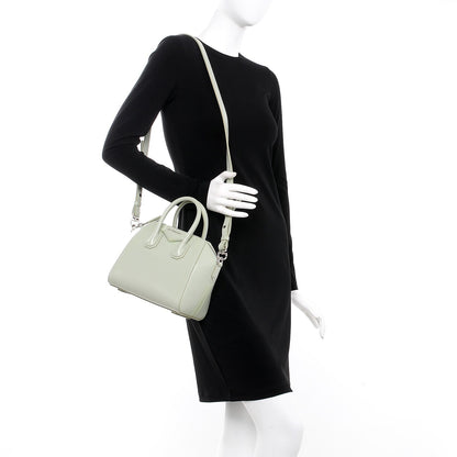 Givenchy Shiny Lord Calfskin Mini Antigona Aqua Green 2 of 7