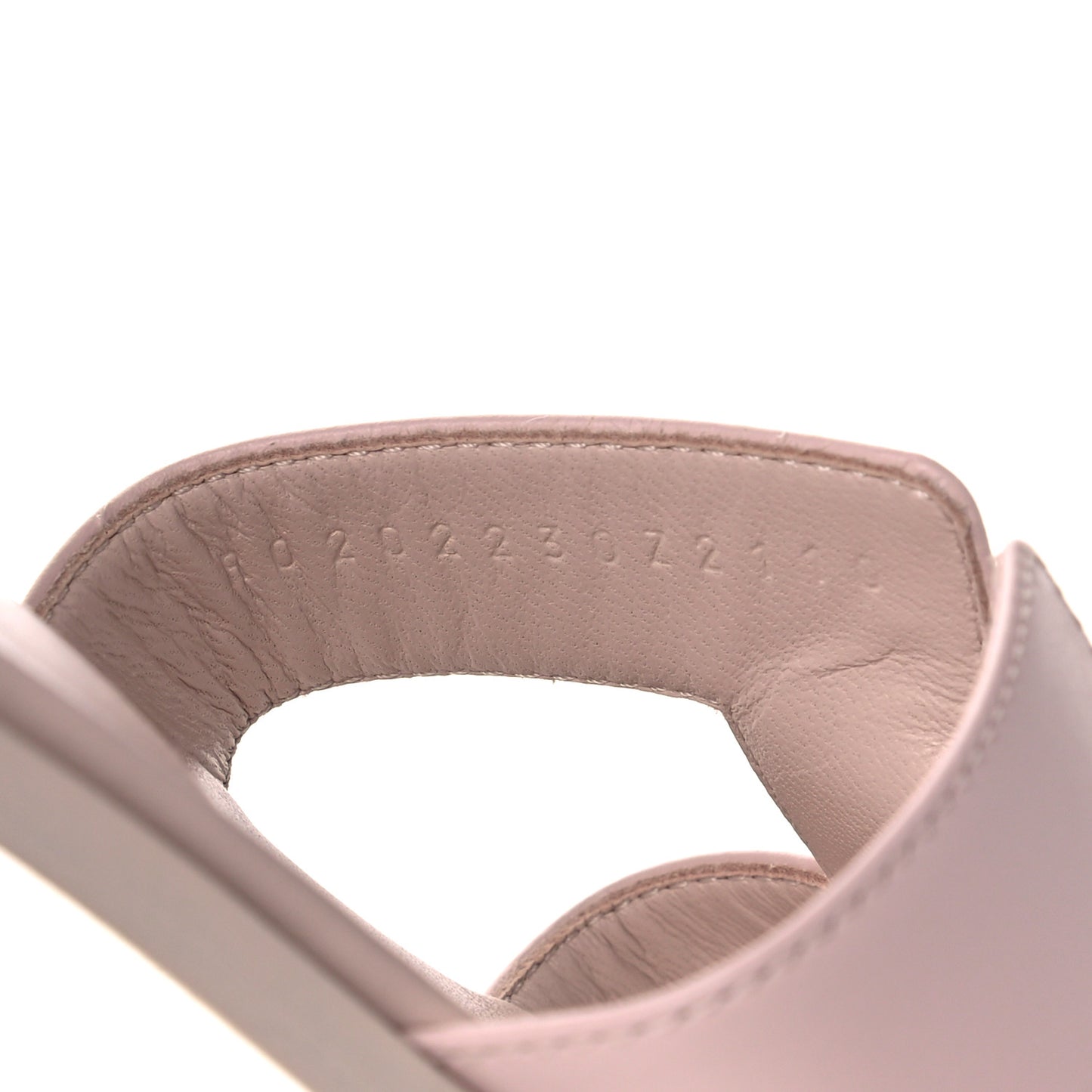Box Calfskin Oran Sandals 39.5 Rose Pale