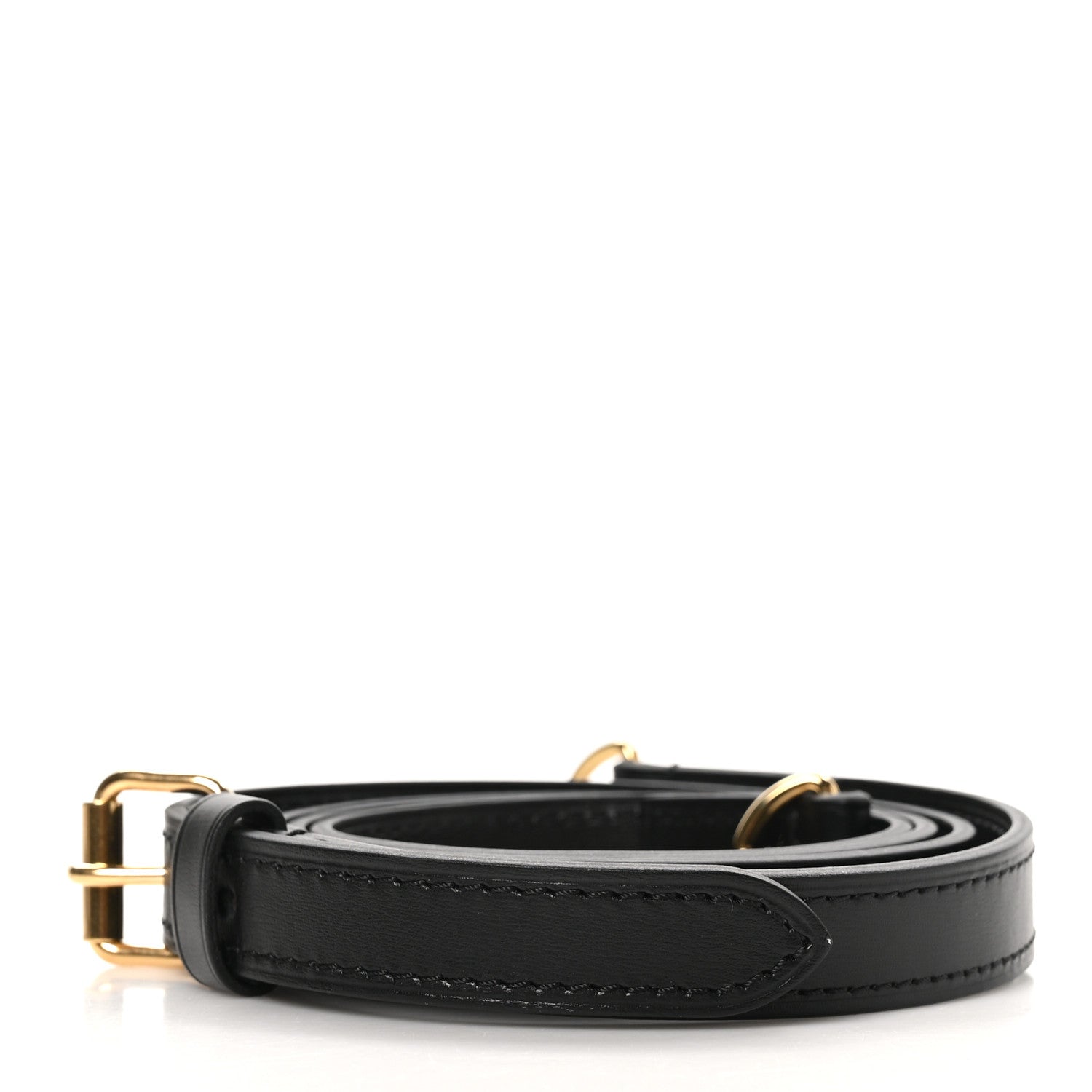 Louis Vuitton Calfskin Adjustable Speedy Bandouliere Shoulder Strap Black 2 of 4