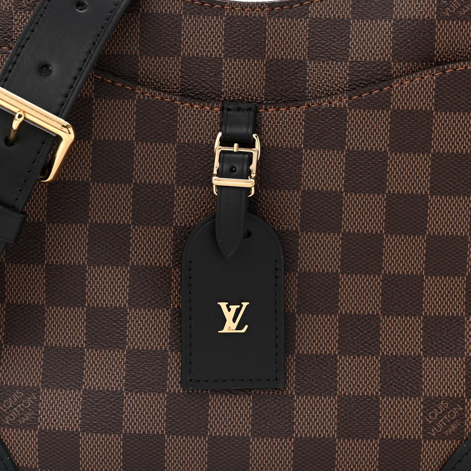 Louis Vuitton Damier Ebene Odeon PM Black 7 of 9