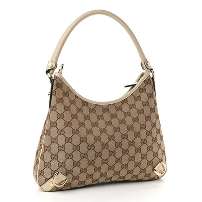 Gucci Monogram Medium Abbey D Ring Hobo Off White 3 of 11