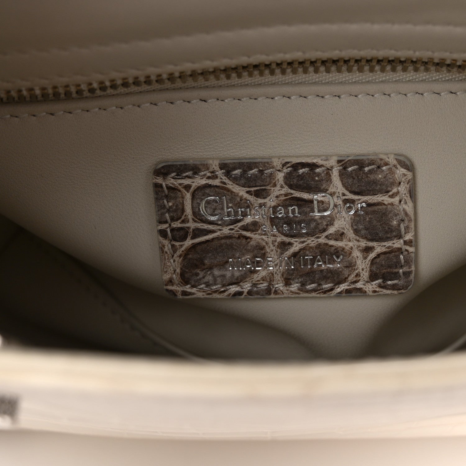 Christian Dior Niloticus Crocodile Himalaya Crystal Mini Lady Dior