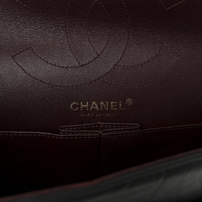 Chanel Aged Calfskin Chevron Quilted 2.55 Reissue 226 Flap Black 6 of 10