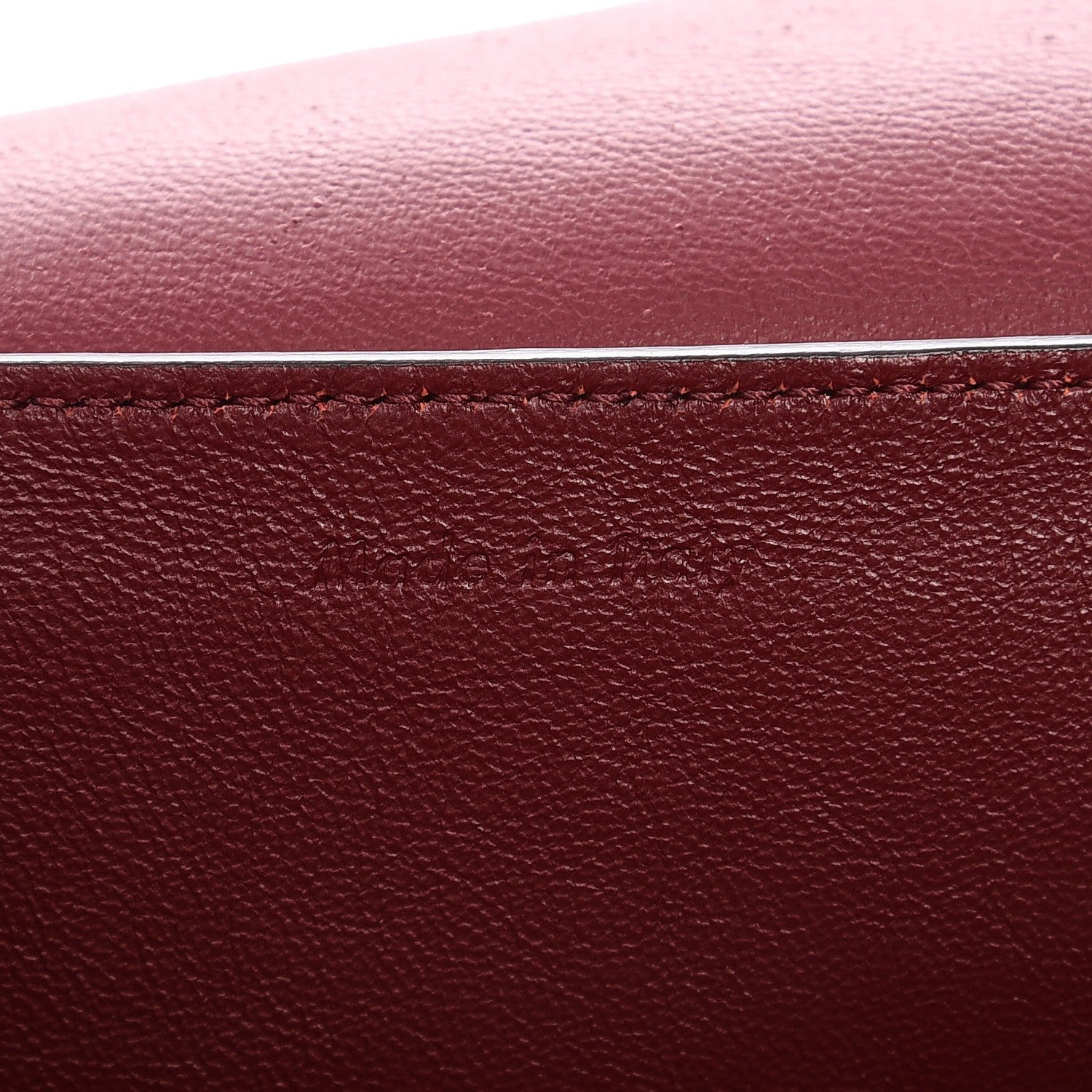 Celine Shiny Smooth Calfskin Medium Frame Shoulder Bag Red Navy 6 of 9