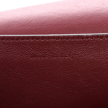 Celine Shiny Smooth Calfskin Medium Frame Shoulder Bag Red Navy 6 of 9