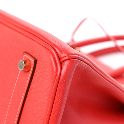 Hermes Epsom Candy Birkin 35 Rose Jaipur Gold 9 of 16