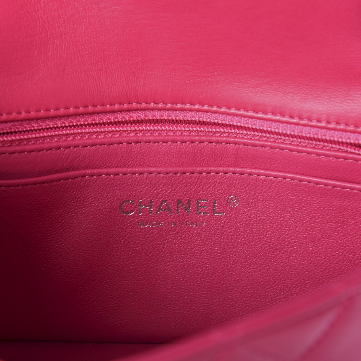 Chanel Lambskin Quilted Mini Rectangular Flap Pink 6 of 9