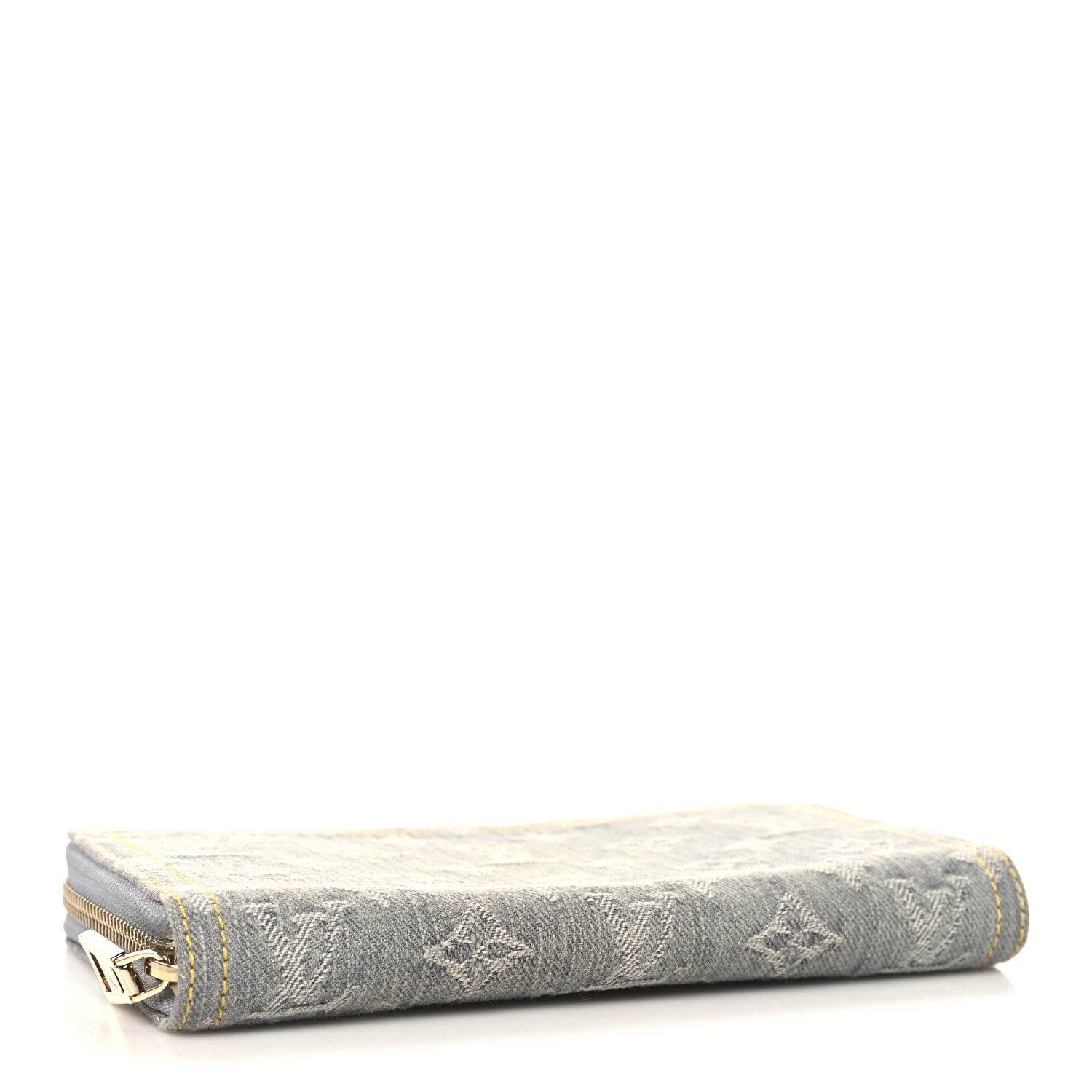 Louis Vuitton Monogram Denim Zippy Wallet Washed Gray 4 of 7