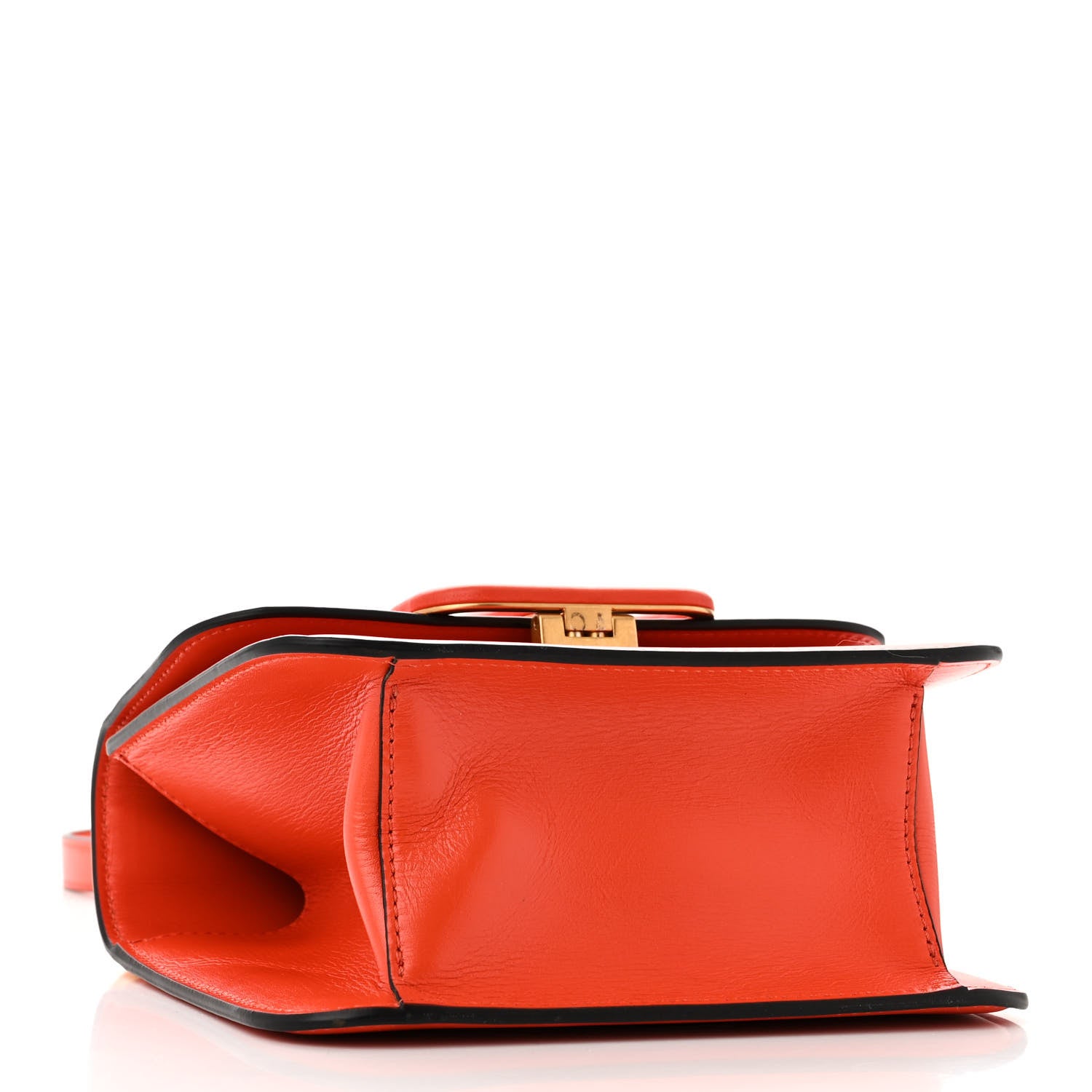 Valentino Garavani VALENTINO GARAVANI Smooth Calfskin Small VSling Shoulder Bag Orange 4 of 9