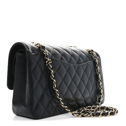 Chanel Caviar Quilted Medium Double Flap Black 3 of 11