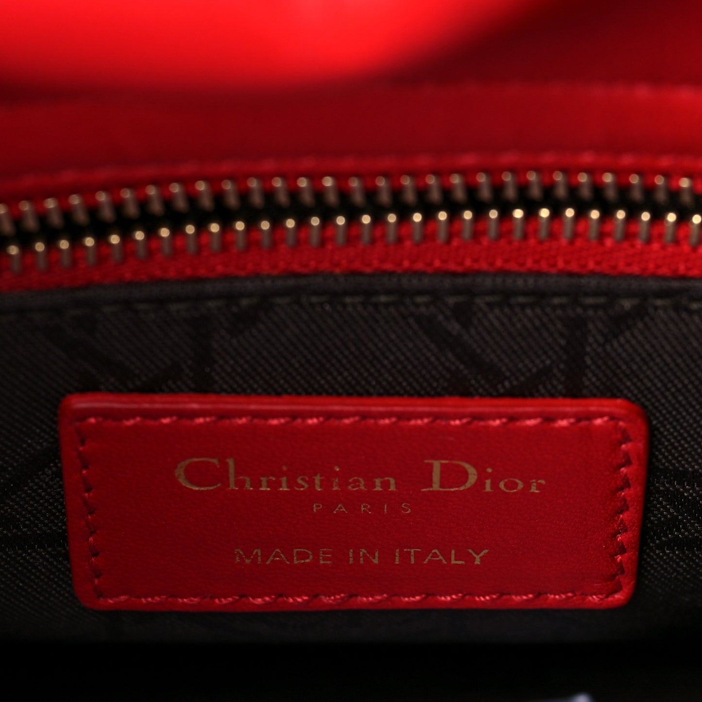 Lambskin Cannage Small My Lady Dior Red