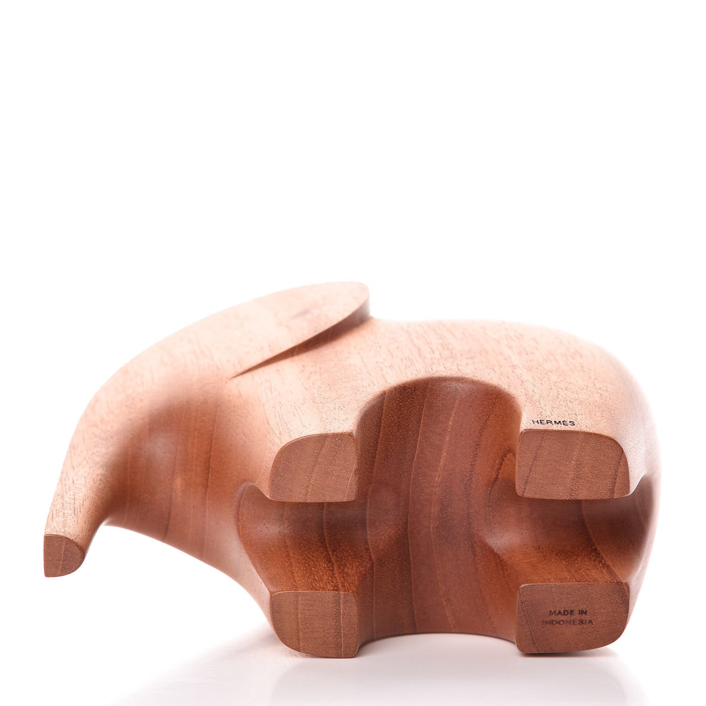 Mahogany Wood Elephant Lao Paperweight Naturel
