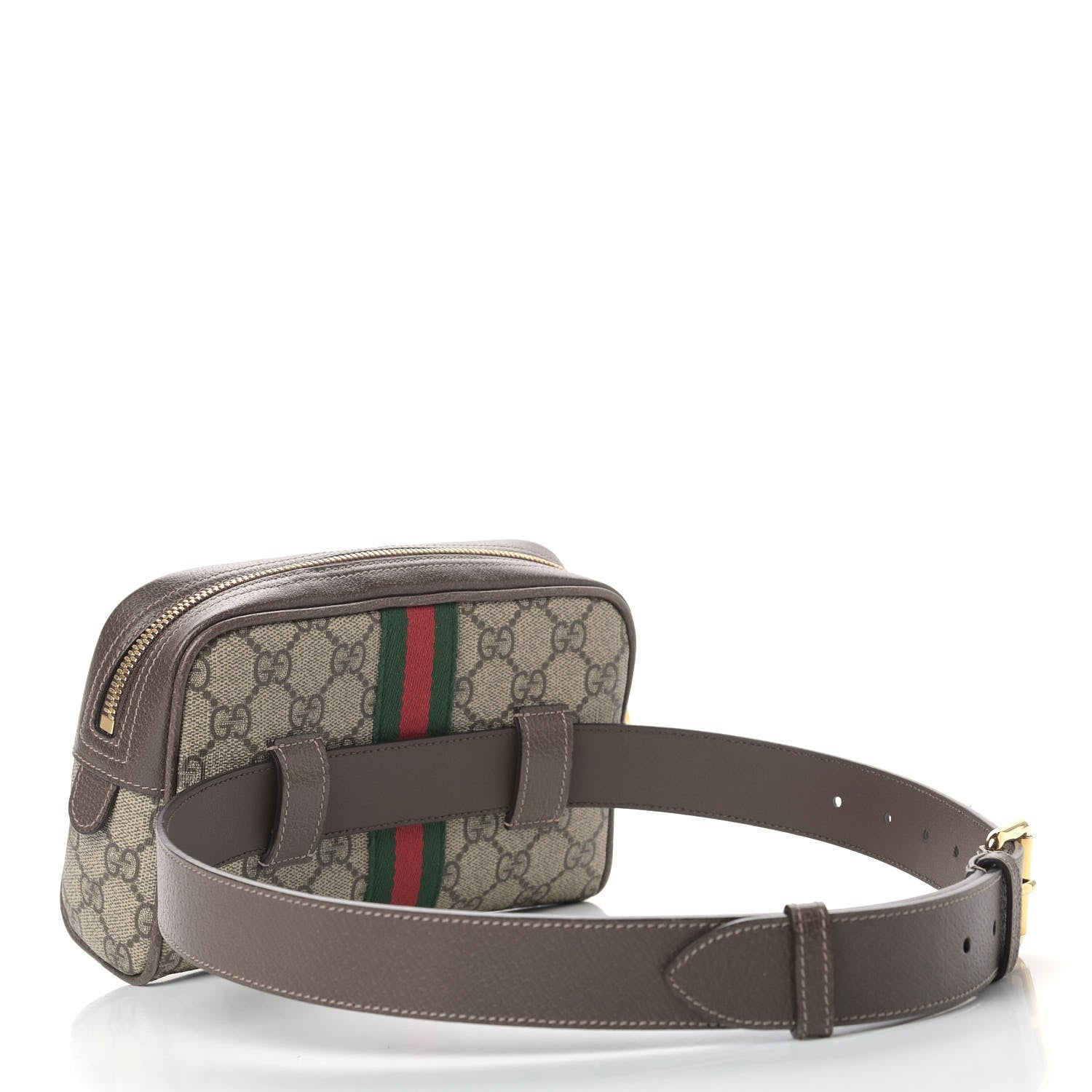 Gucci GG Supreme Monogram Web Small Ophidia Belt Bag 75 30 Dark Brown 3 of 14