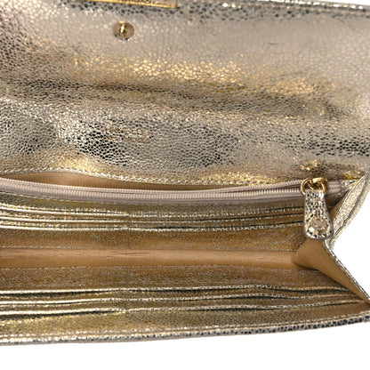 Jimmy Choo Glitter Fabric Reese Clutch Wallet Metallic 5 of 9