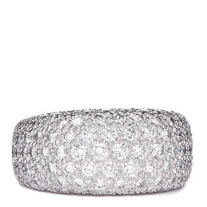 Cartier 18K White Gold Diamond Nouvelle Vague Dome Ring 52 6 1 of 5