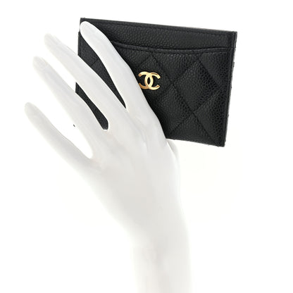 Chanel Caviar Quilted Card Holder Black 2 of 9