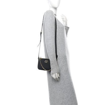 Valentino Garavani Calfskin Mini Vlogo Crossbody Bag Black 2 of 10